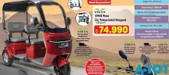 VOLTA VM5 NEO ÜÇ TEKERLEKLİ MOPED ELEKTRİKLİ MOTOSİKLET VOLTA VM5 NEO ÜÇ TEKERLEKLİ MOPED ELEKTRİKLİ MOTOSİKLET